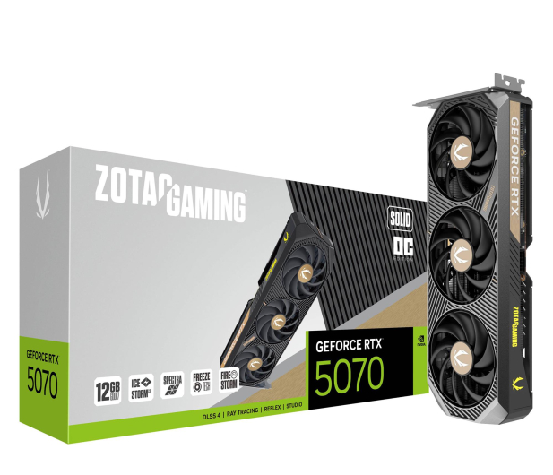 ZOTAC GeForce RTX 5070 Solid OC 12GB GDDR7 DLSS4 - 1323290 - zdjęcie